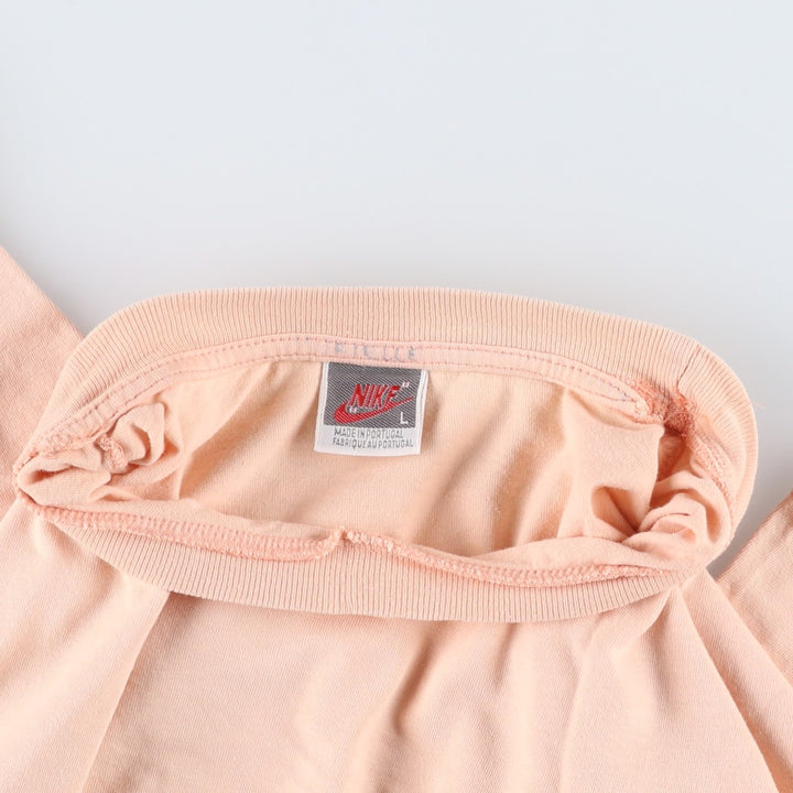 90'S Nike Silver Tag Logo Print T-Shirt, Men's Size L (approx.), Vintage cotton coral Vintage Second Hand