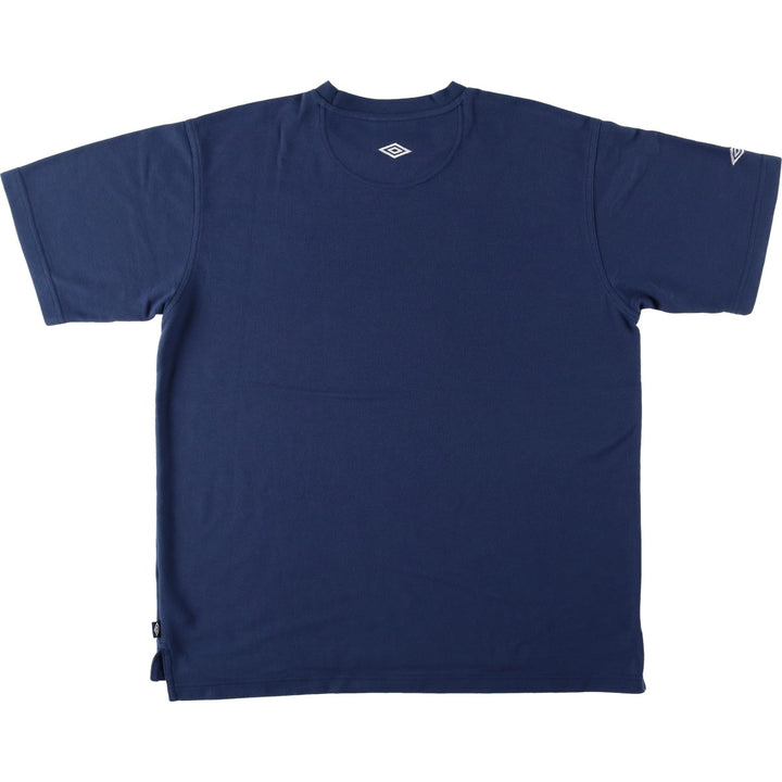 90'S Umbro Piqué Logo T-Shirt, Men's Size XL (Equivalent), Vintage polyester navy blue type Vintage Second Hand