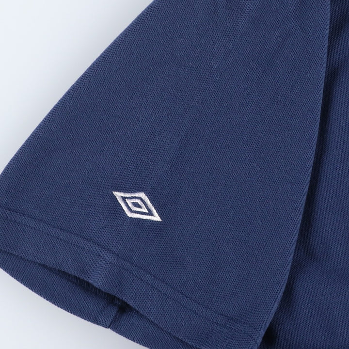 90'S Umbro Piqué Logo T-Shirt, Men's Size XL (Equivalent), Vintage polyester navy blue type Vintage Second Hand