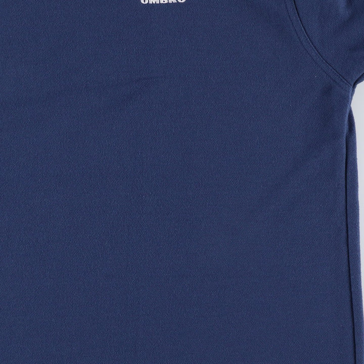 90'S Umbro Piqué Logo T-Shirt, Men's Size XL (Equivalent), Vintage polyester navy blue type Vintage Second Hand