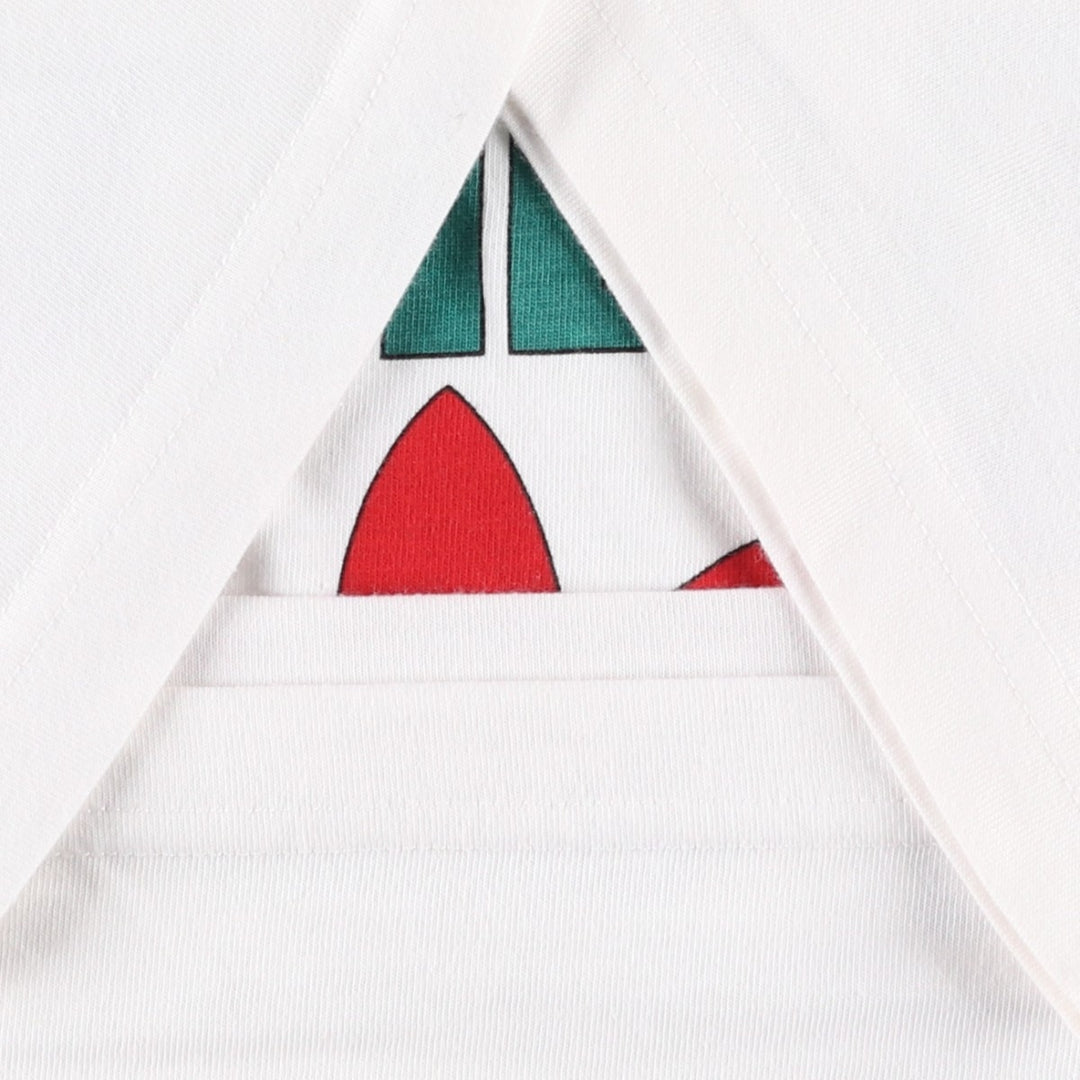 80s-90'S Adidas Trefoil Logo Print T-Shirt, Men's Size M (approx.), Vintage cotton white type Vintage Second Hand