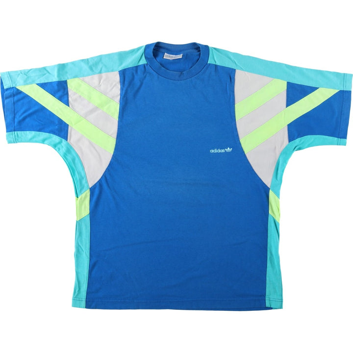 80s-90'S Adidas Trefoil Logo T-Shirt, Men's Size L (approx.), Vintage cotton blue type Vintage Second Hand