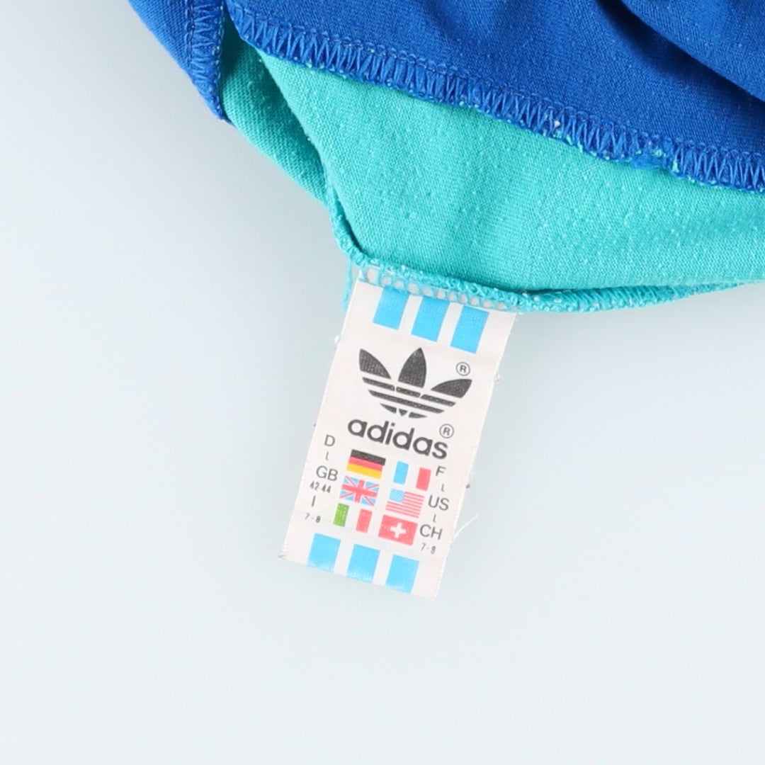 80s-90'S Adidas Trefoil Logo T-Shirt, Men's Size L (approx.), Vintage cotton blue type Vintage Second Hand