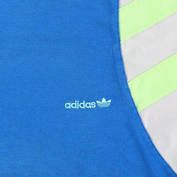 80s-90'S Adidas Trefoil Logo T-Shirt, Men's Size L (approx.), Vintage cotton blue type Vintage Second Hand
