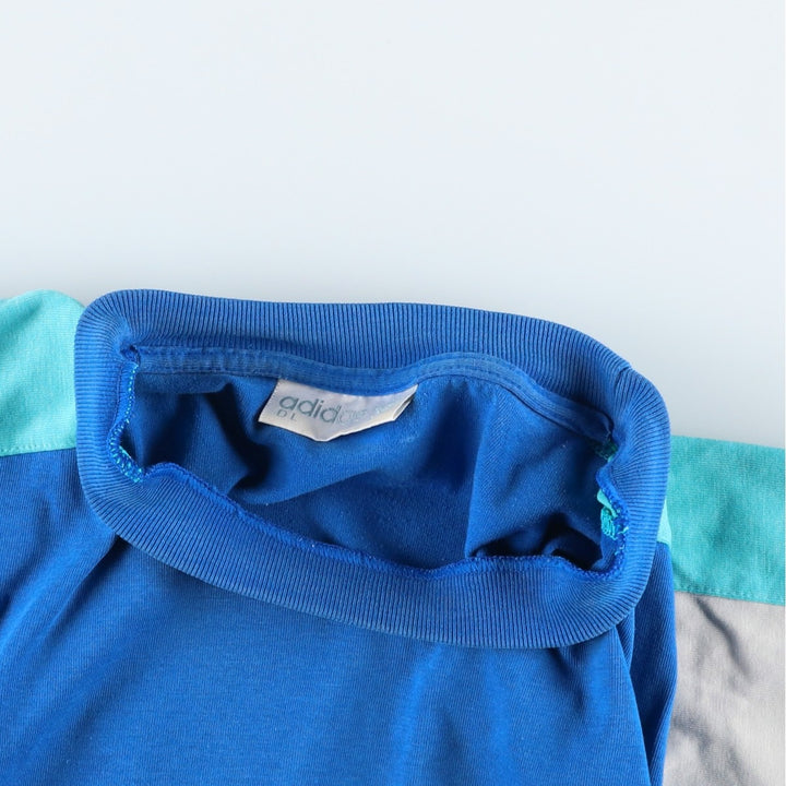 80s-90'S Adidas Trefoil Logo T-Shirt, Men's Size L (approx.), Vintage cotton blue type Vintage Second Hand