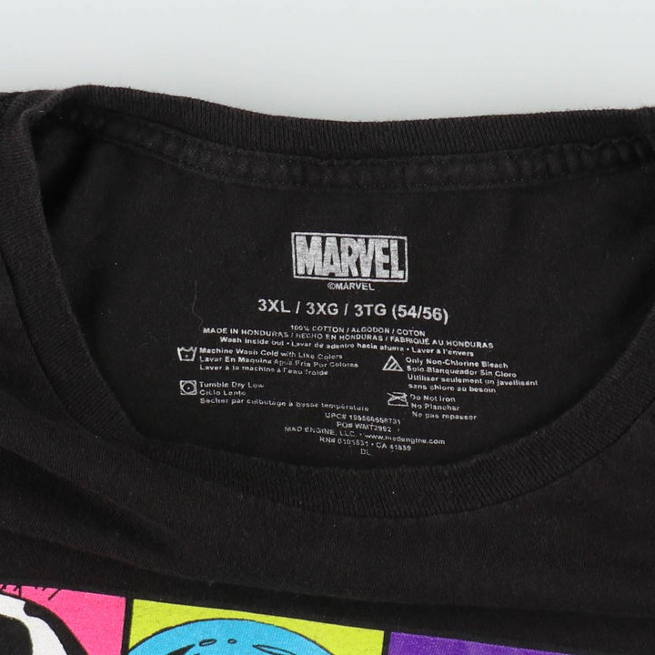 Big Size Marvel Venom Character Print T-Shirt (Men's XXXL equivalent) cotton black type Vintage Second Hand