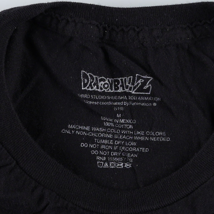 Dragon Ball Z Broly Anime Character Print T-Shirt (Men's Size M) cotton black type Vintage Second Hand