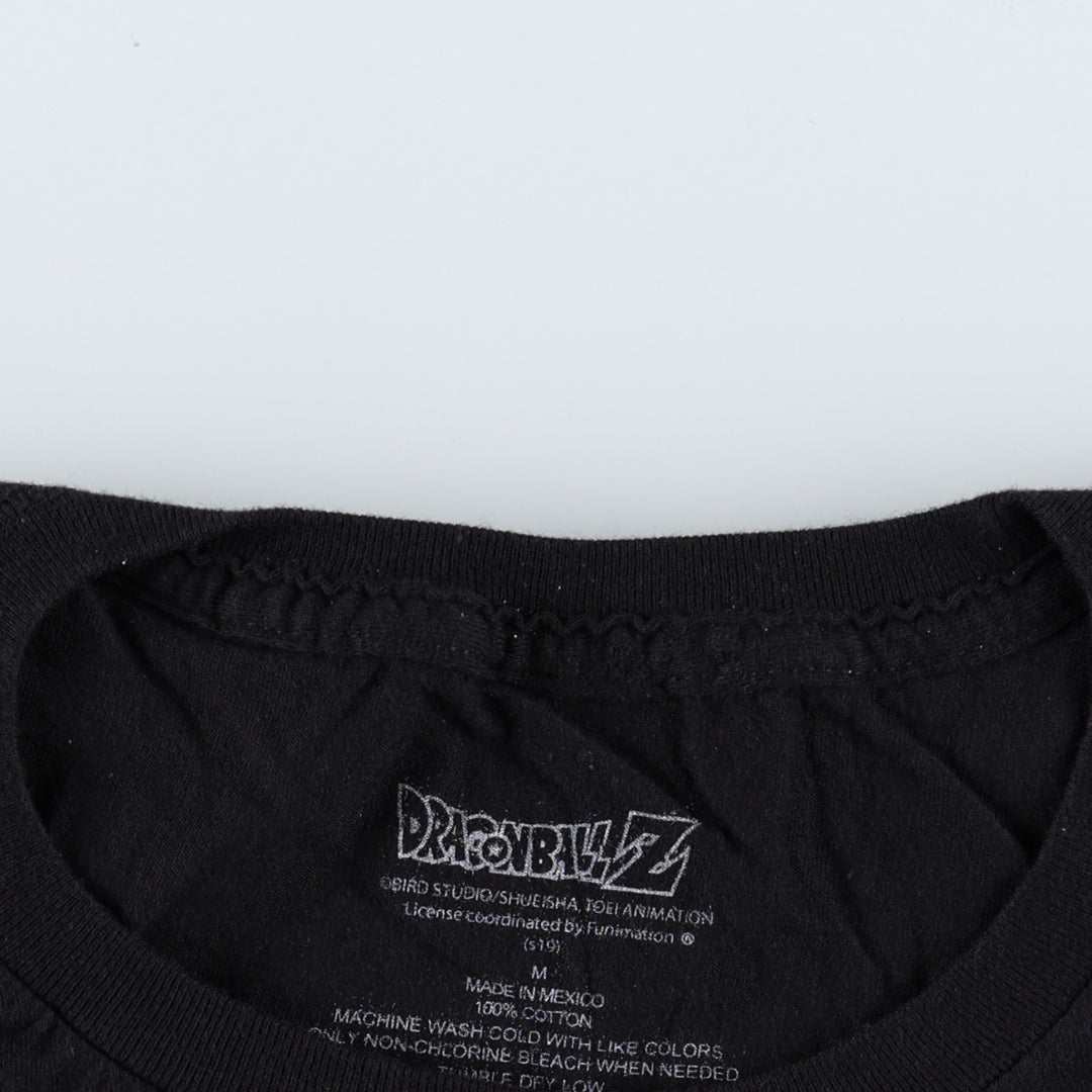 Dragon Ball Z Broly Anime Character Print T-Shirt (Men's Size M) cotton black type Vintage Second Hand