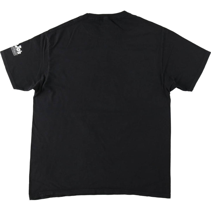 JoJo's Bizarre Adventure JoJo's Bizarre Adventure Anime Character Print T-Shirt Men's L size cotton black type Vintage Second Hand