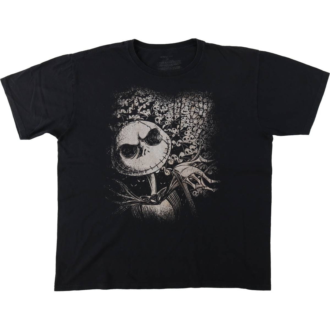 Disney Store The Nightmare Before Christmas Character Print T-Shirt (Men's XXL equivalent) cotton black type Vintage Second Hand