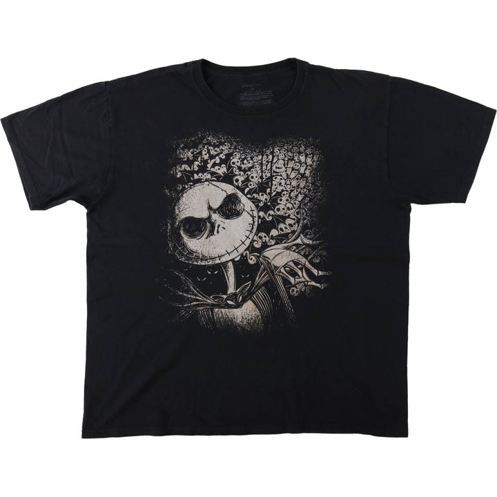 Disney Store The Nightmare Before Christmas Character Print T-Shirt (Men's XXL equivalent) cotton black type Vintage Second Hand
