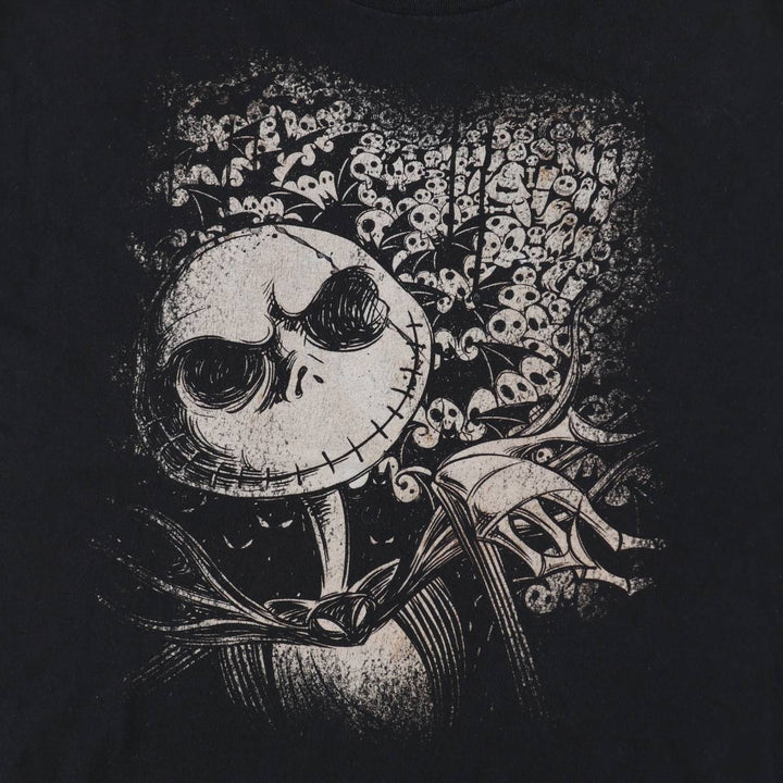 Disney Store The Nightmare Before Christmas Character Print T-Shirt (Men's XXL equivalent) cotton black type Vintage Second Hand