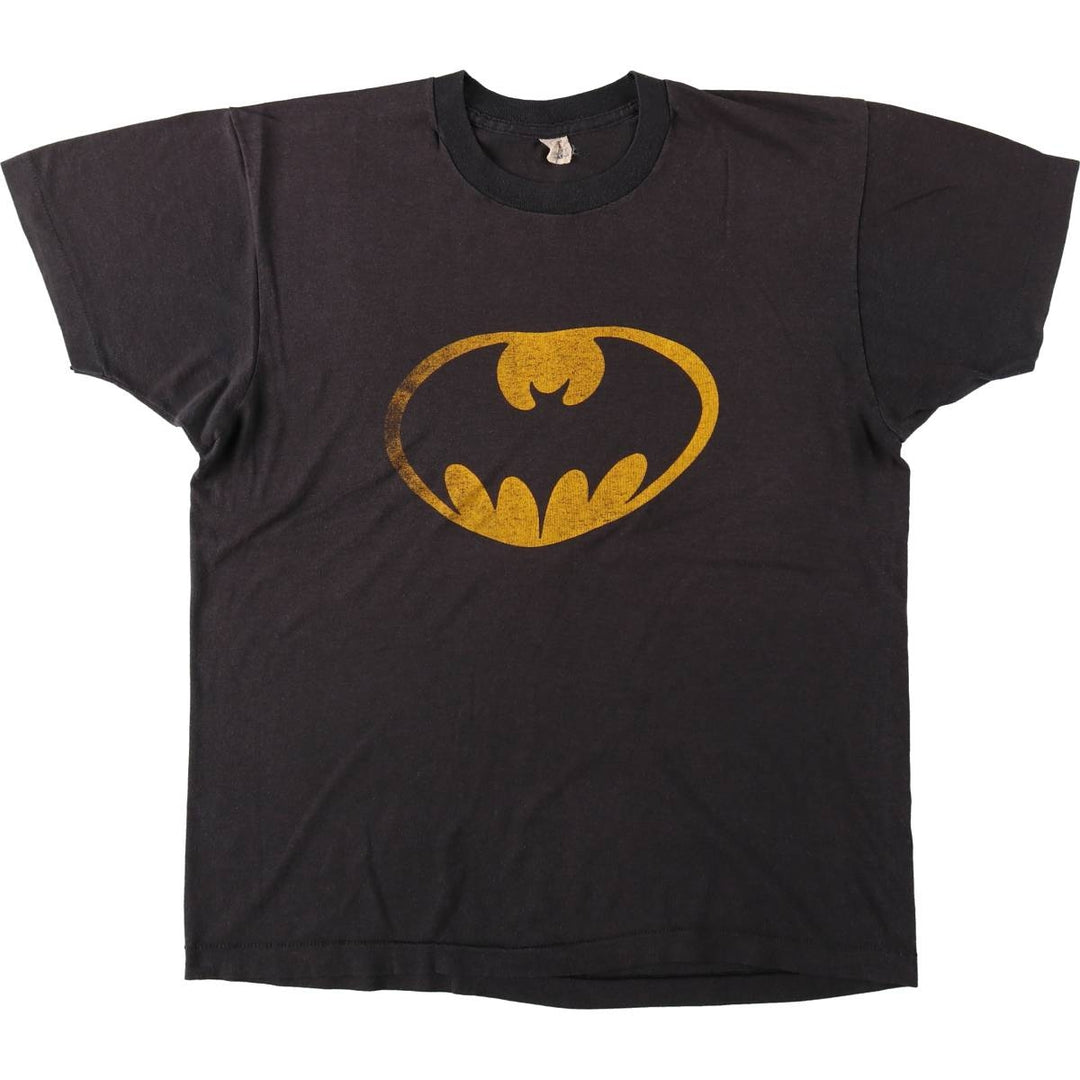 ~80'S Screen Stars Batman Character Print T-Shirt, Men's XL (approx.), Vintage cotton black type Vintage Second Hand