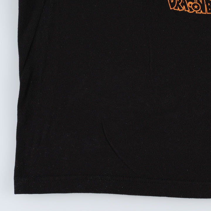 DRAGONBALL Z Anime Character Print T-Shirt (Men's Size L) cotton black type Vintage Second Hand