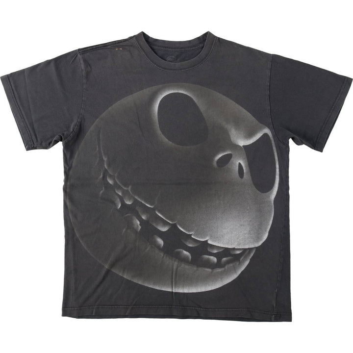 Disney Store The Nightmare Before Christmas Character Print T-Shirt (Men's Size L) cotton Charcoal Vintage Second Hand