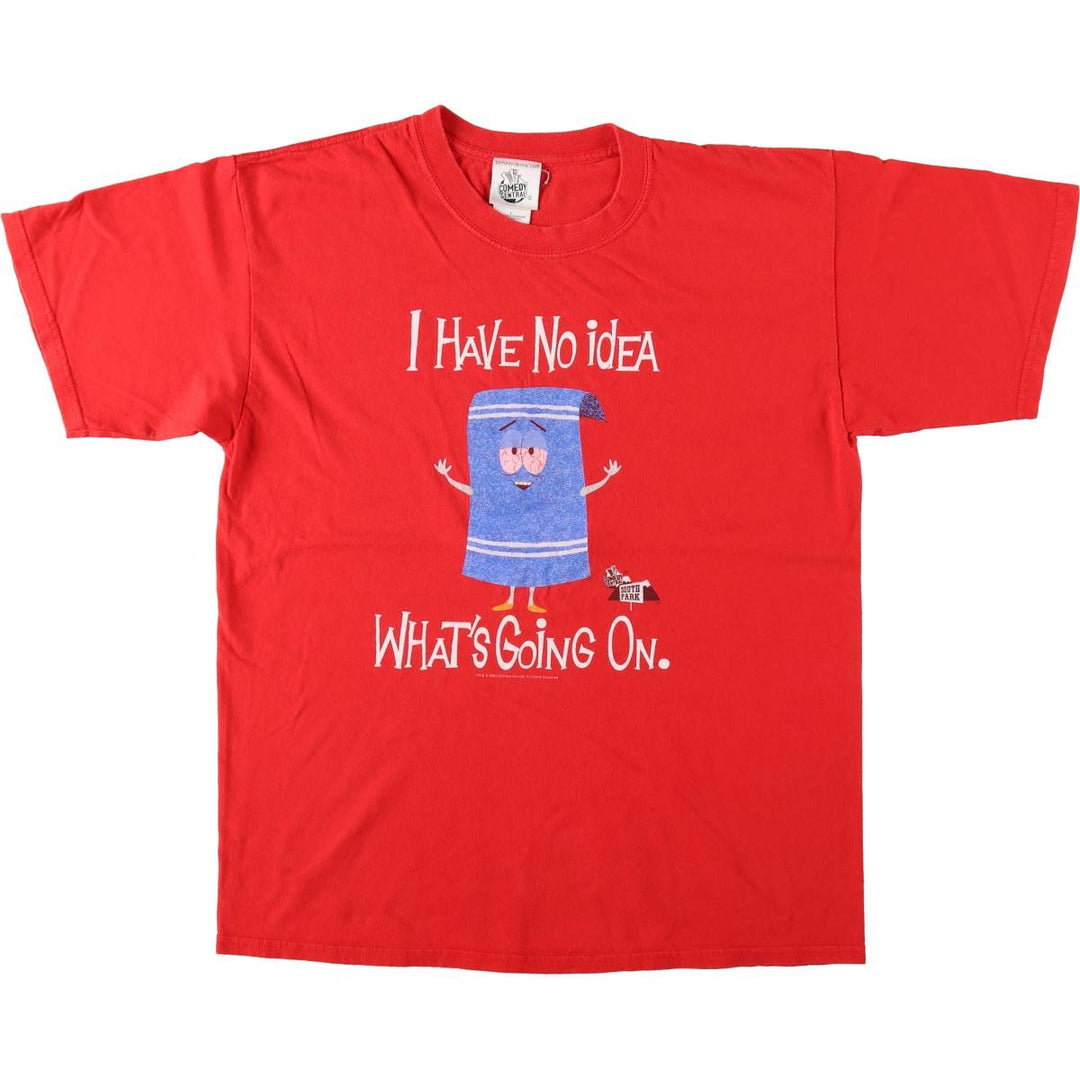 2000'S Comedy Central South Park Character Print T-Shirt, Men's Size L (approx.) cotton red type Vintage Second Hand