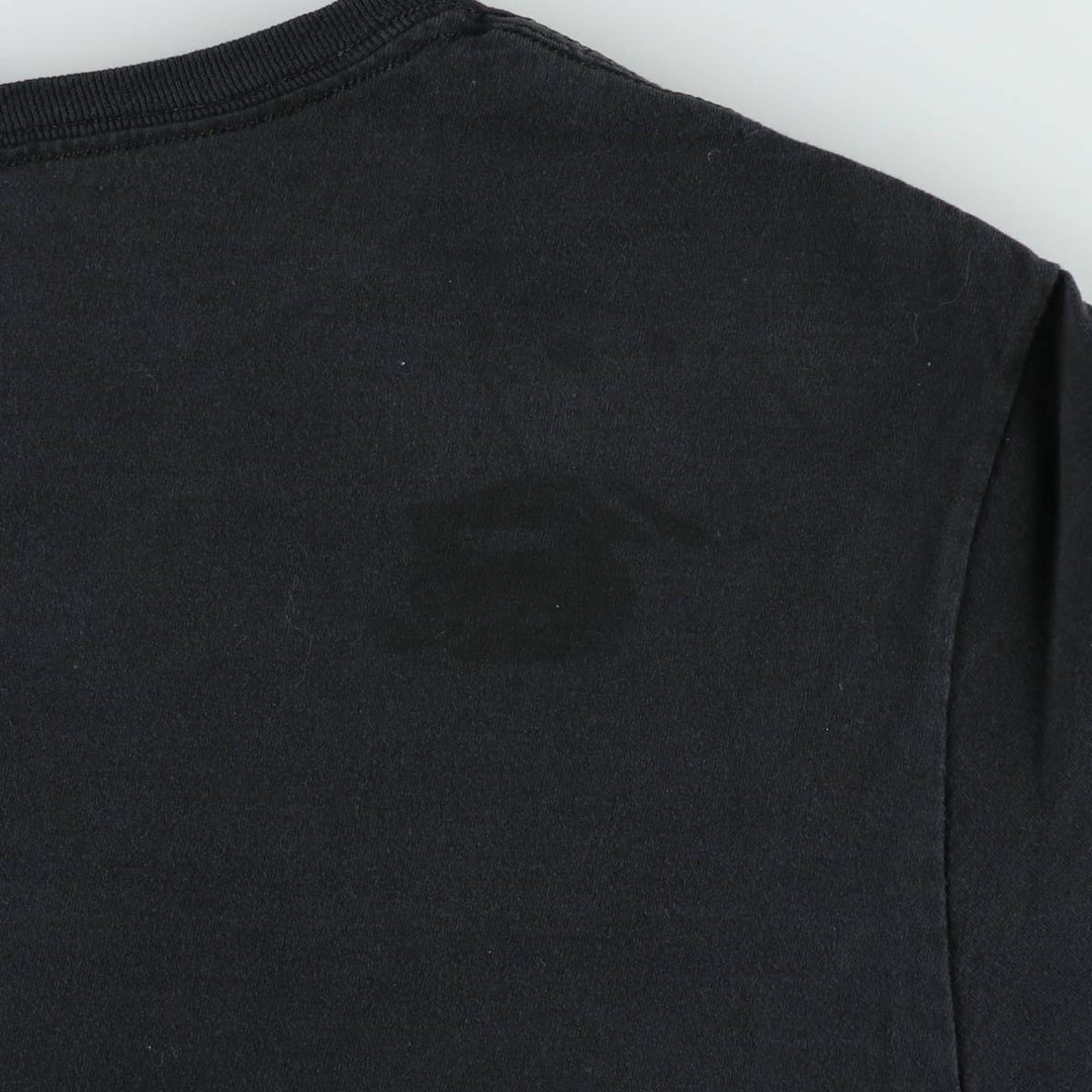 2000'S Spirited Away character print T-shirt, men's size L (approx.) cotton black type Vintage Second Hand