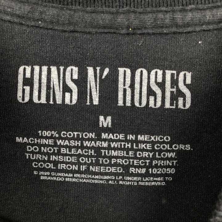 Guns N' Roses Skull Pattern Shirt (Men's Size M) cotton black type Vintage Second Hand