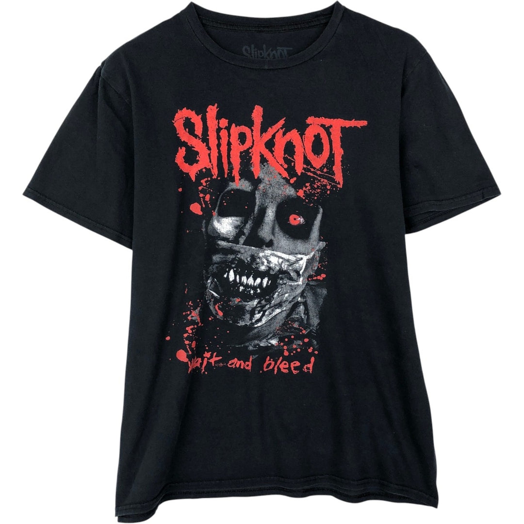 Slipknot Band T-shirt, Band T, Men's M size cotton black type Vintage Second Hand