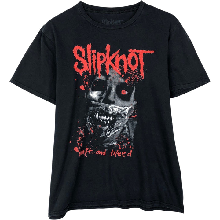 Slipknot Band T-shirt, Band T, Men's M size cotton black type Vintage Second Hand