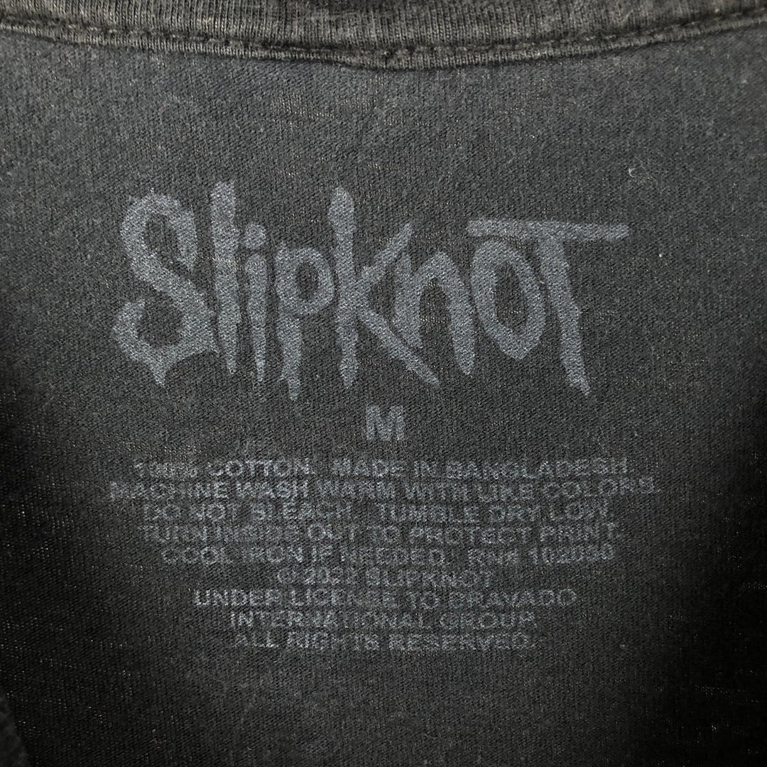Slipknot Band T-shirt, Band T, Men's M size cotton black type Vintage Second Hand
