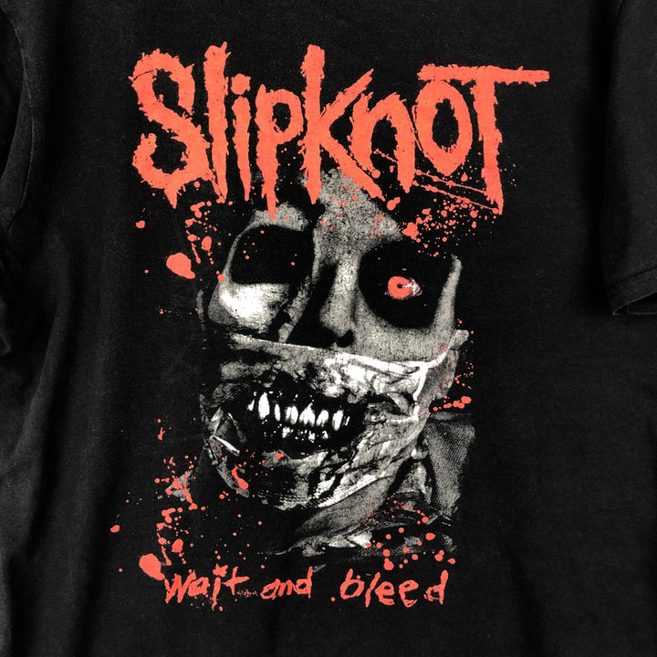 Slipknot Band T-shirt, Band T, Men's M size cotton black type Vintage Second Hand