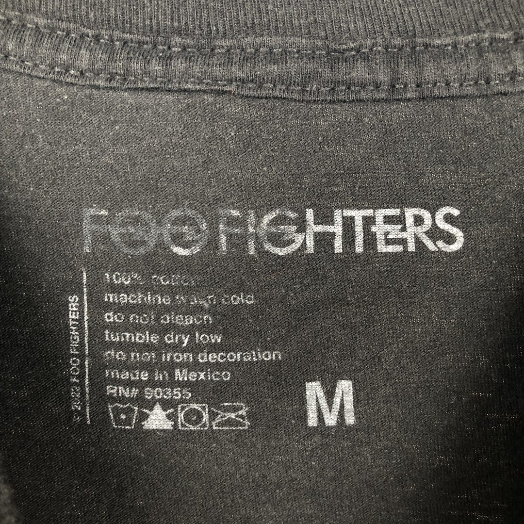 Foo Fighters band t-shirt, men's size M. cotton black type Vintage Second Hand