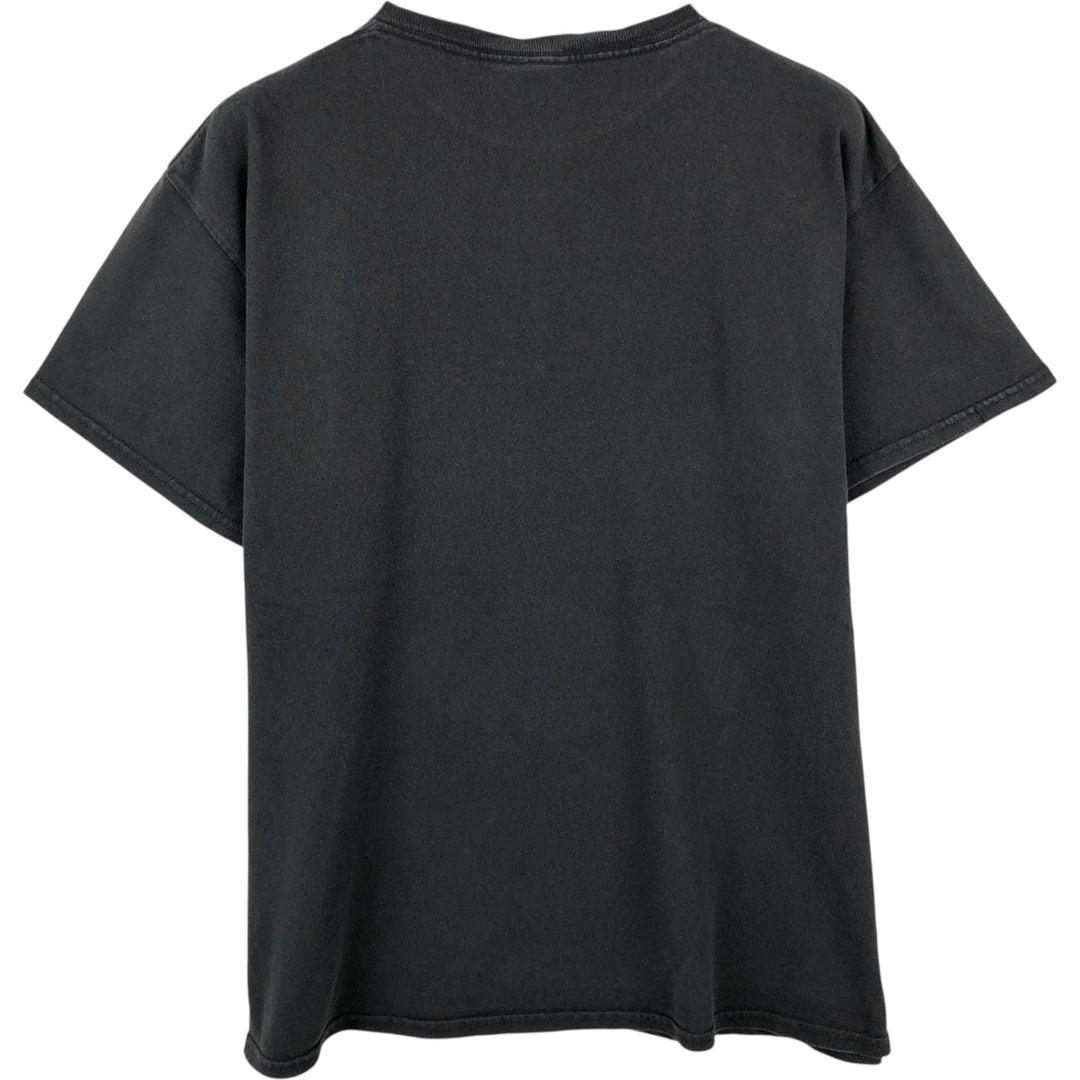 THE BEATLES Band T-shirt, Men's L size cotton black type Vintage Second Hand