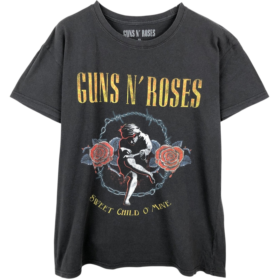 Guns N' Roses Band T-shirt, Band T, Men's XL size cotton black type Vintage Second Hand