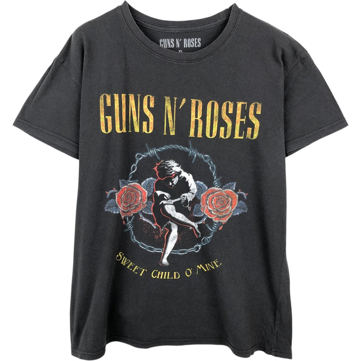 Guns N' Roses Band T-shirt, Band T, Men's XL size cotton black type Vintage Second Hand