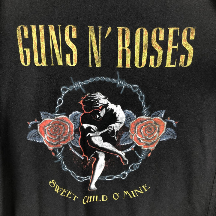 Guns N' Roses Band T-shirt, Band T, Men's XL size cotton black type Vintage Second Hand