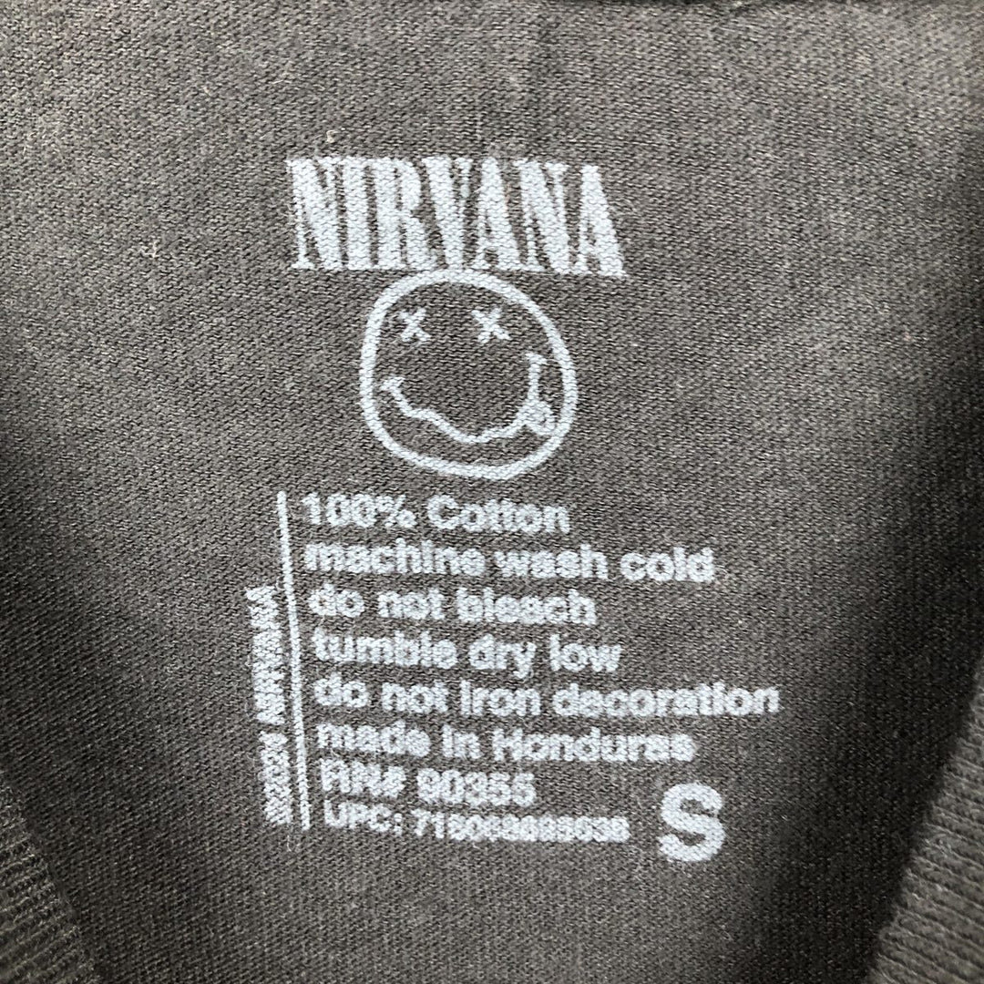 NIRVANA Nirvana Band T-shirt, Band T, Men's S size cotton black type Vintage Second Hand