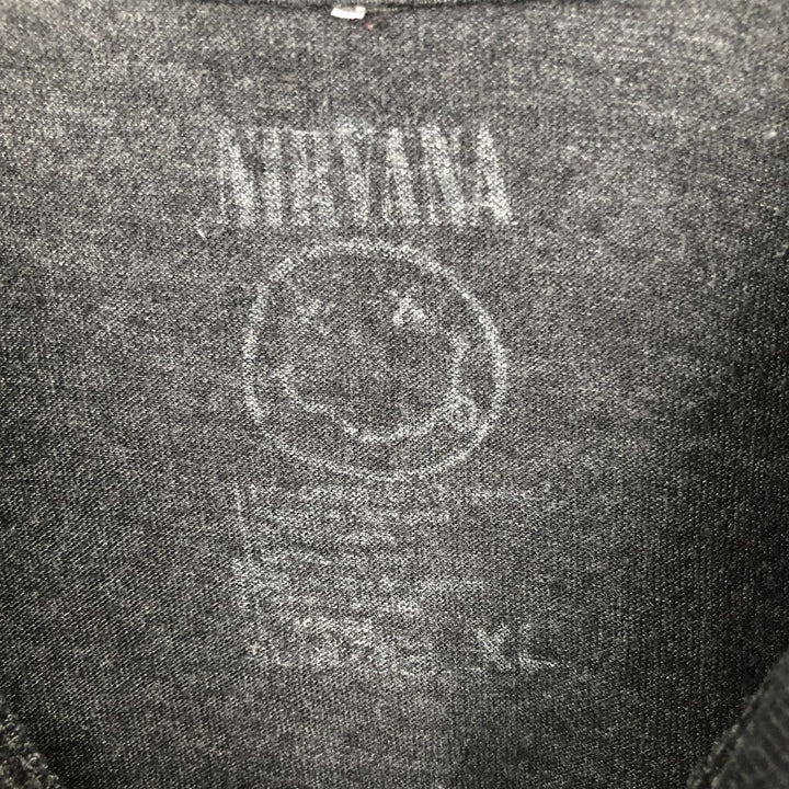 NIRVANA Nirvana Band T-shirt, Band T, Men's XL size unclear black type Vintage Second Hand