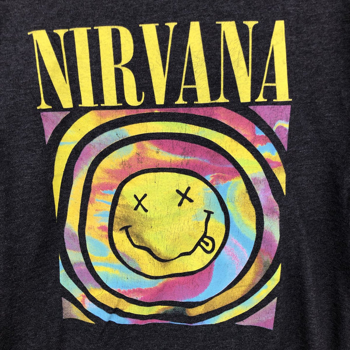 NIRVANA Nirvana Band T-shirt, Band T, Men's XL size unclear black type Vintage Second Hand
