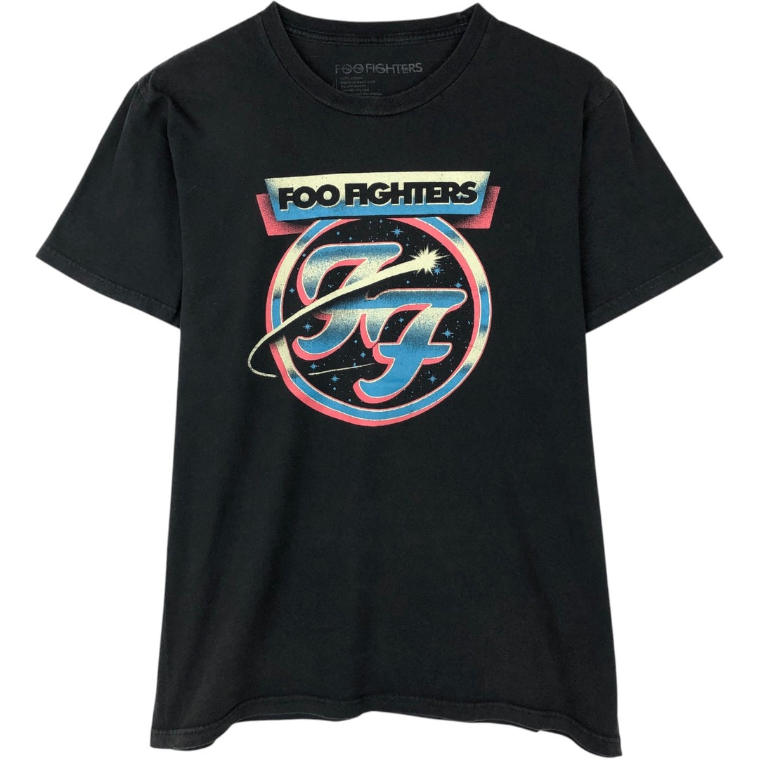 Foo Fighters band t-shirt, men's size M. cotton black type Vintage Second Hand