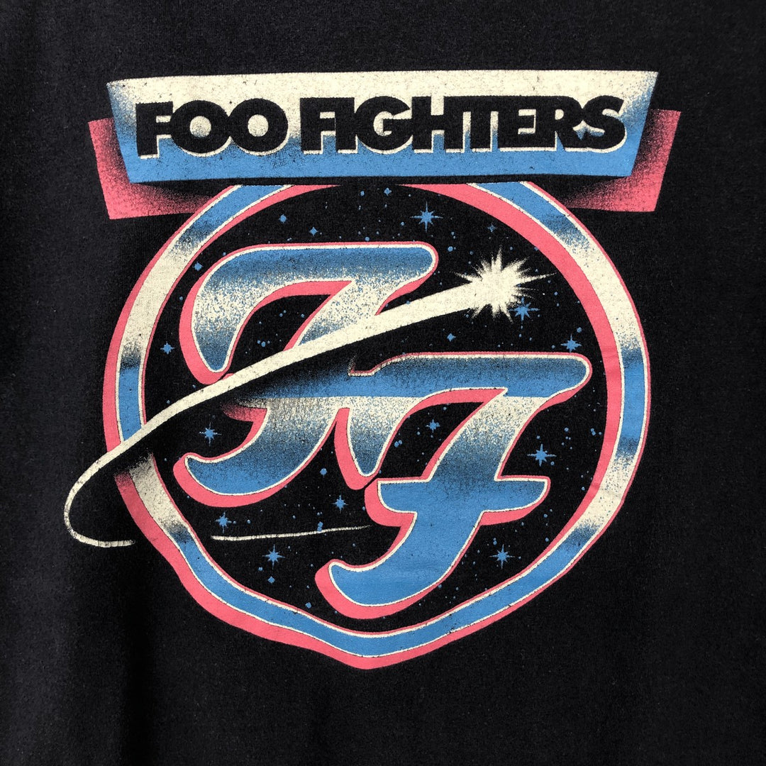 Foo Fighters band t-shirt, men's size M. cotton black type Vintage Second Hand