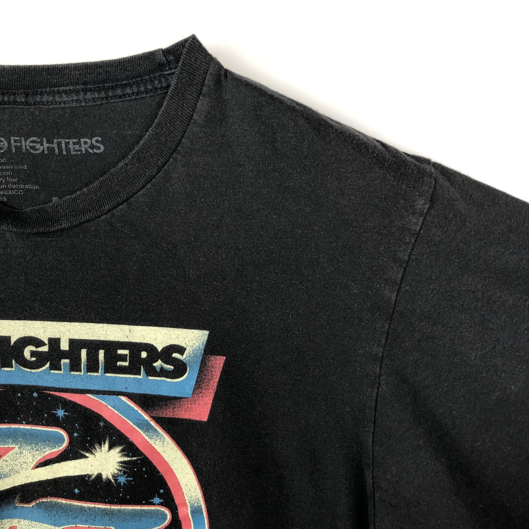 Foo Fighters band t-shirt, men's size M. cotton black type Vintage Second Hand