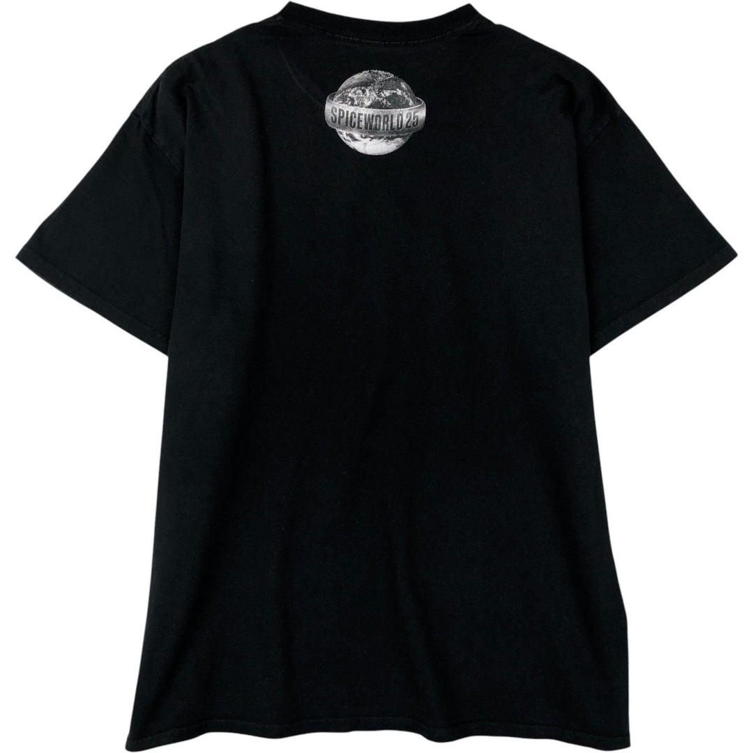 SPICE GIRLS Band T-shirt, Made in the UK, Men's Size L (approx.) cotton black type Vintage Second Hand
