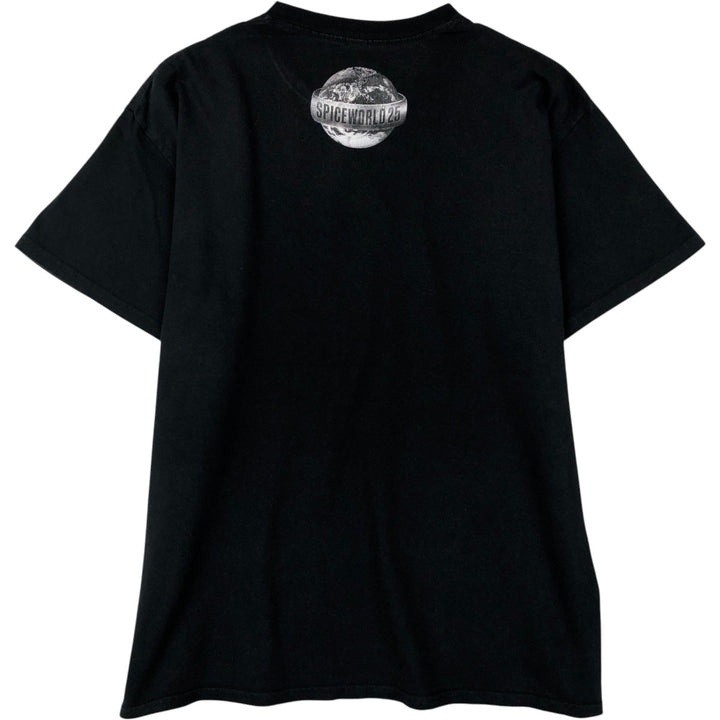 SPICE GIRLS Band T-shirt, Made in the UK, Men's Size L (approx.) cotton black type Vintage Second Hand