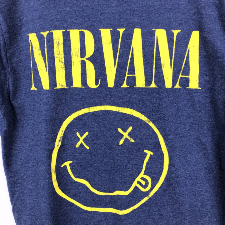 NIRVANA Nirvana Band T-shirt, Band T, Men's M size unclear black type Vintage Second Hand