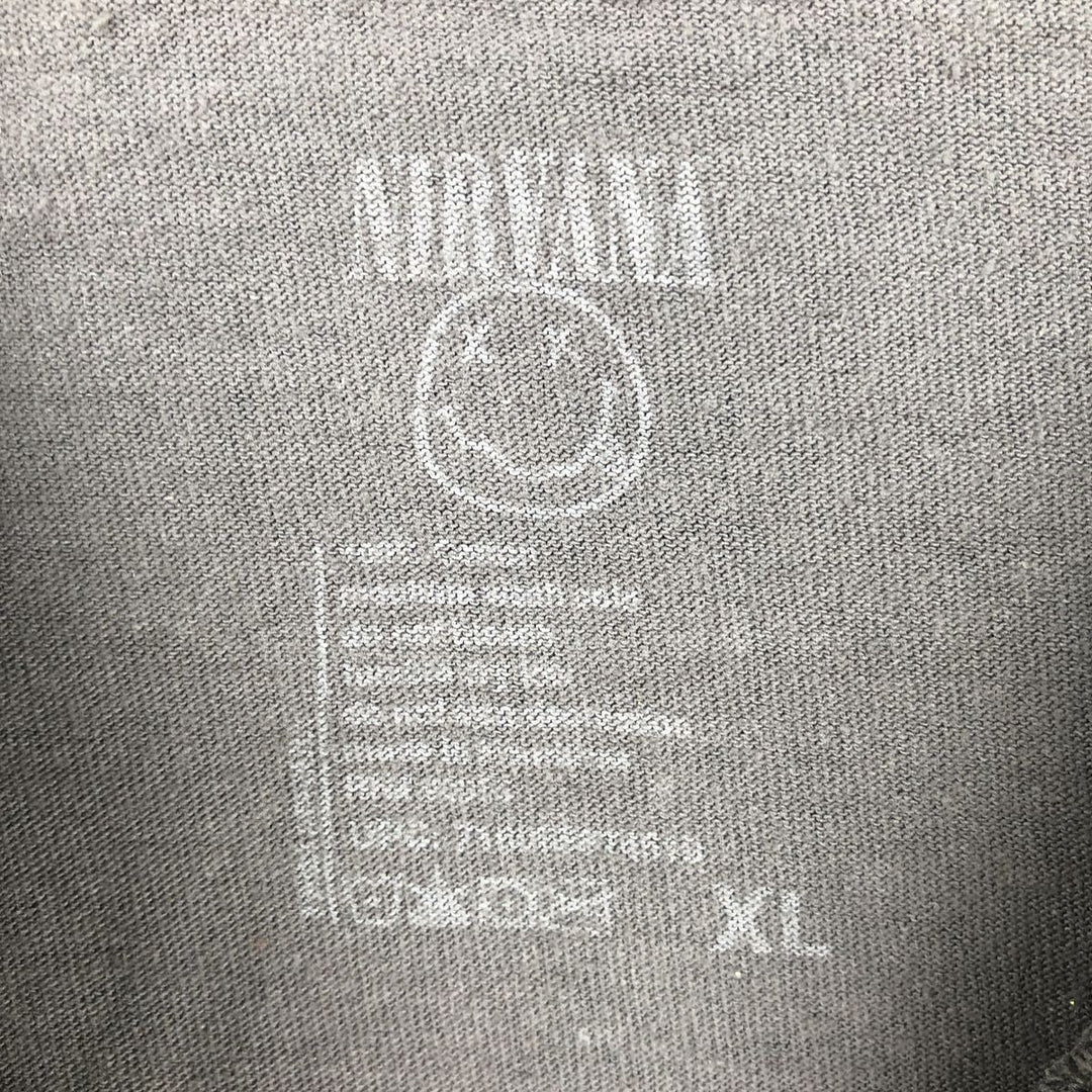 NIRVANA Nirvana Band T-shirt, Band T, Men's XL size cotton Beige type Vintage Second Hand