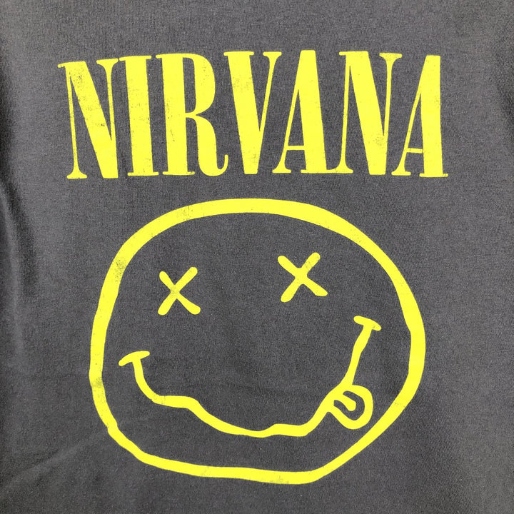 NIRVANA Nirvana Band T-shirt, Band T, Men's XL size cotton Beige type Vintage Second Hand