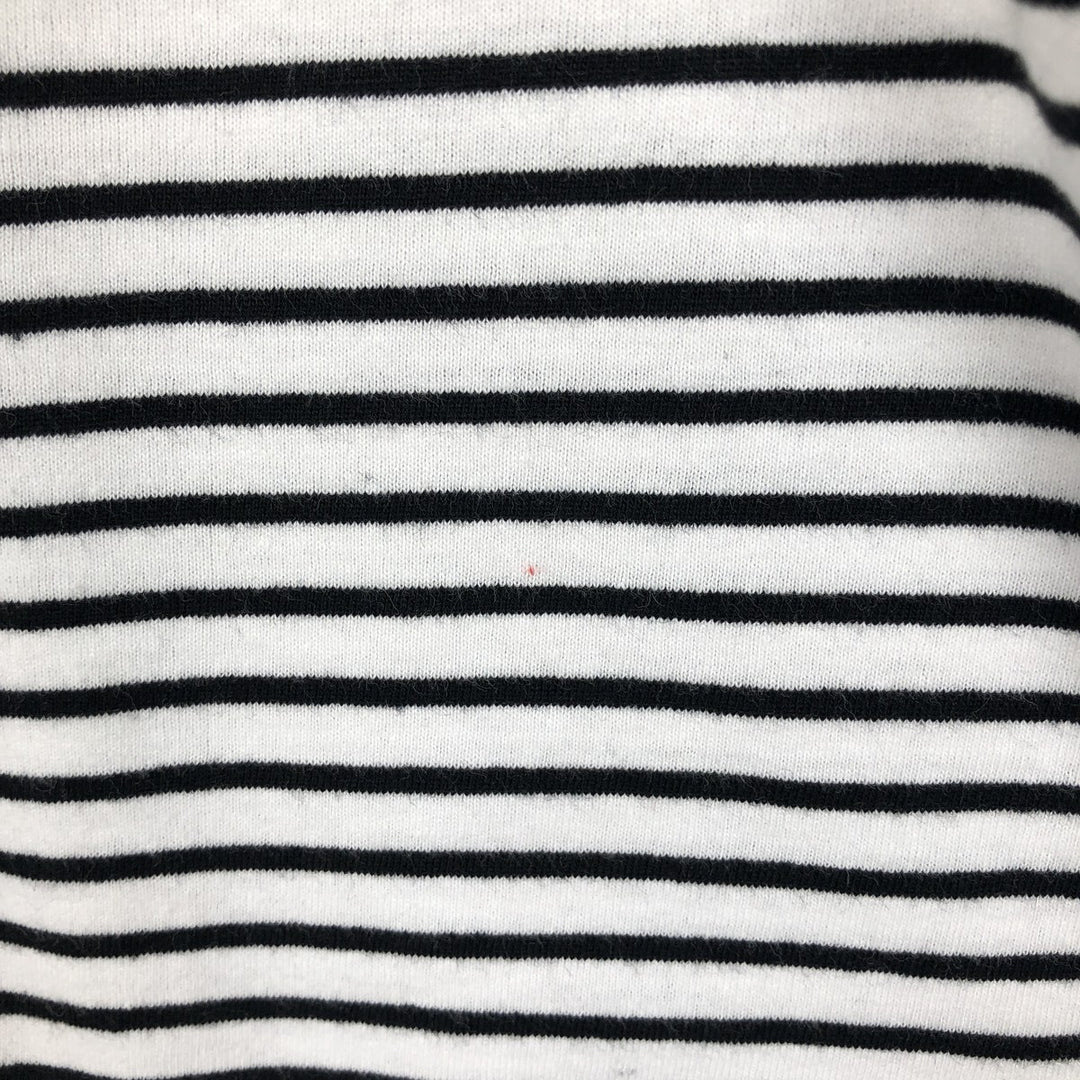 THE ROLLING STONES Border Pattern Band T-Shirt (Men's Size L) cotton white type Vintage Second Hand