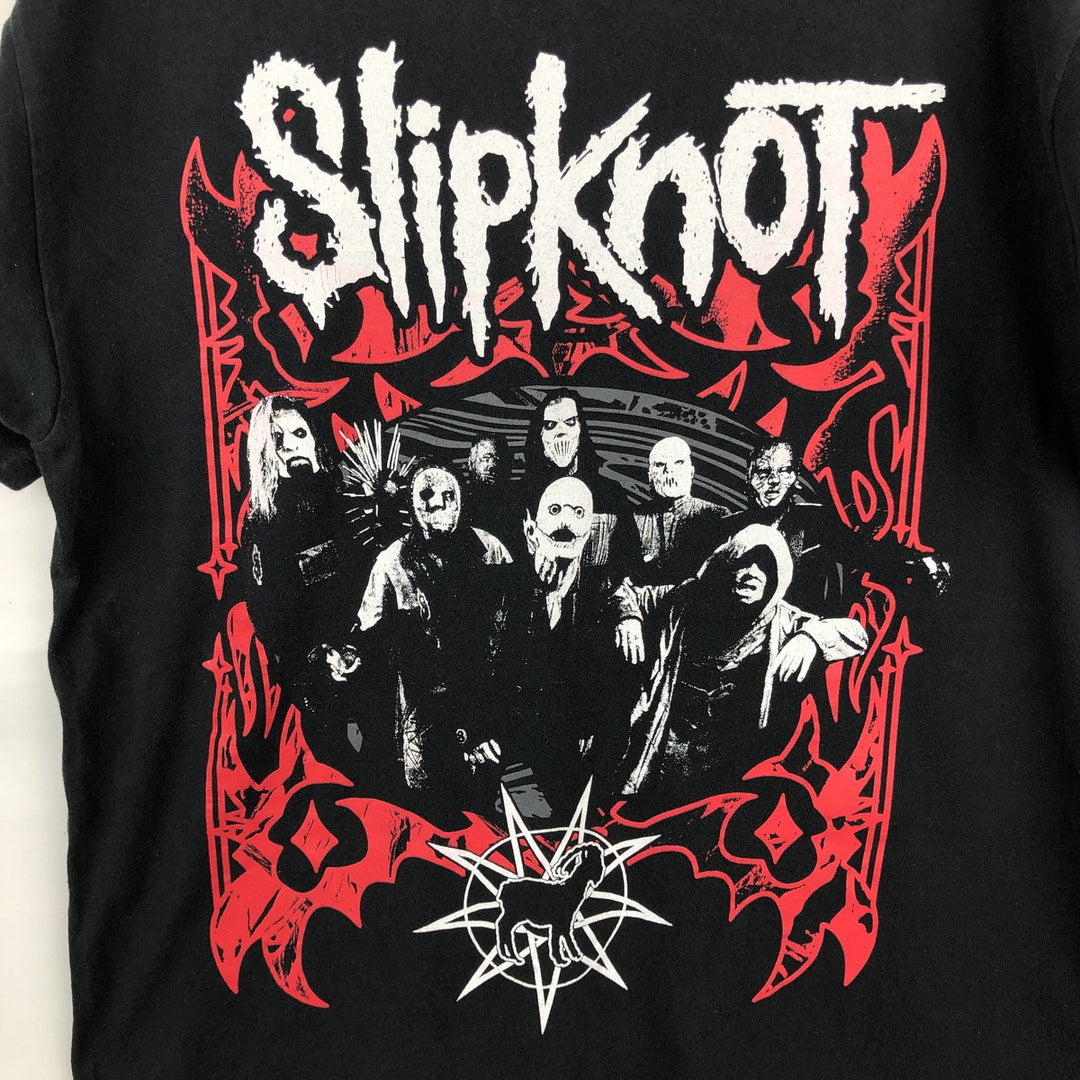 Slipknot Band T-shirt, Band T, Men's L size cotton black type Vintage Second Hand