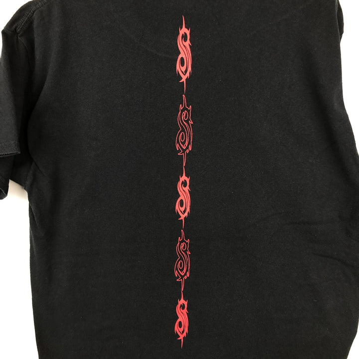 Slipknot Band T-shirt, Band T, Men's L size cotton black type Vintage Second Hand