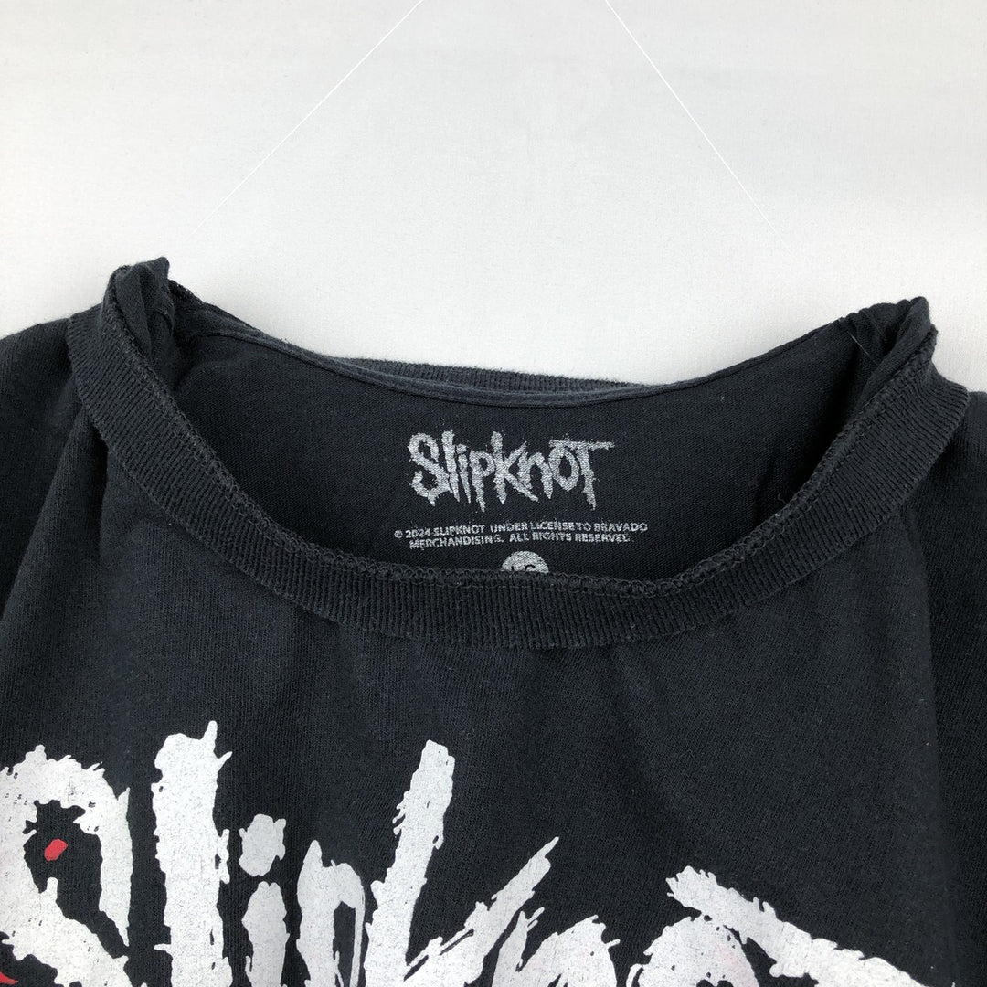 Slipknot Band T-shirt, Band T, Men's L size cotton black type Vintage Second Hand
