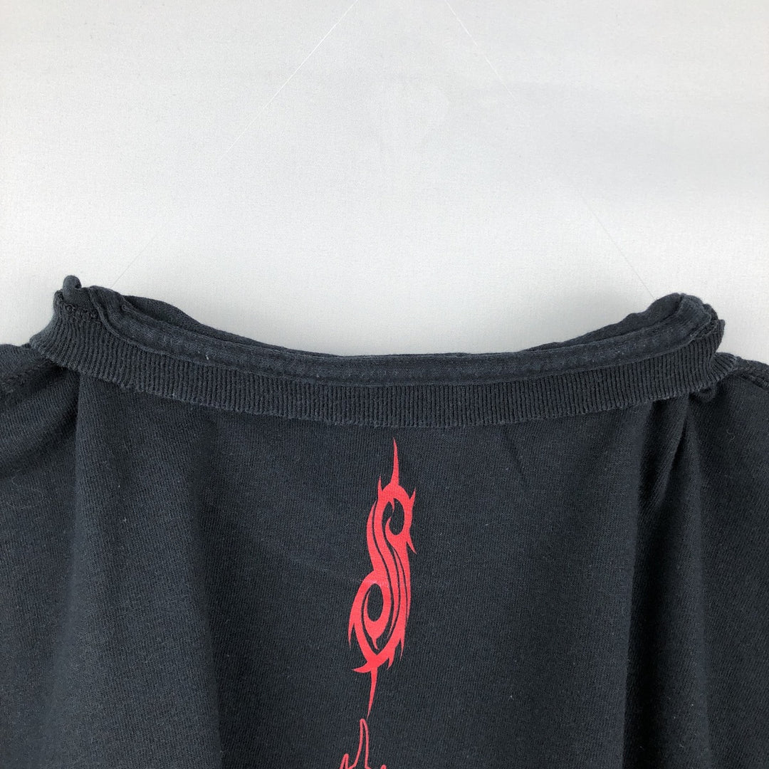 Slipknot Band T-shirt, Band T, Men's L size cotton black type Vintage Second Hand