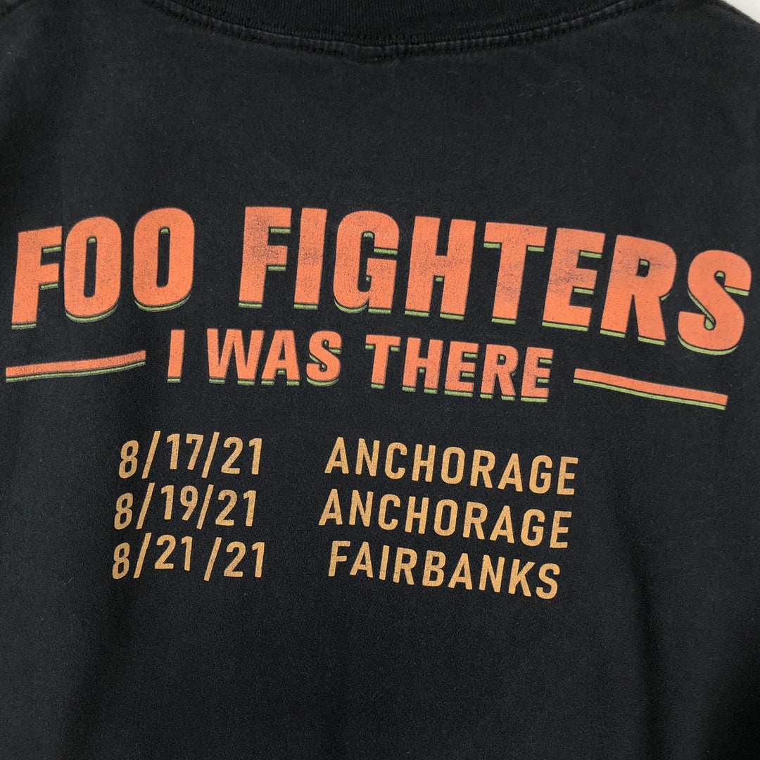 Foo Fighters Band T-shirt, Men's XL size unclear black type Vintage Second Hand