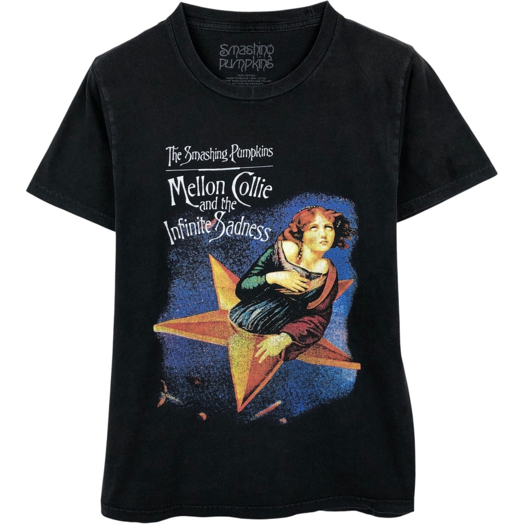 THE SMASHING PUMPKINS Smashing Pumpkins Band T-shirt Band T Men's S equivalent cotton black type Vintage Second Hand