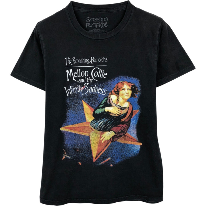 THE SMASHING PUMPKINS Smashing Pumpkins Band T-shirt Band T Men's S equivalent cotton black type Vintage Second Hand